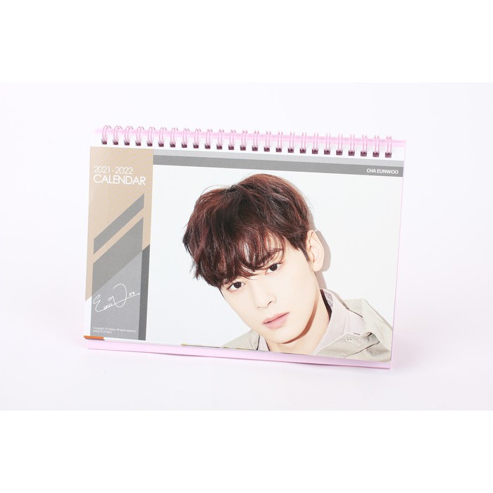 Desk Calendar 1 Sticker Astro Chaeunwoo 2021 2022 Size 23 5cm X 15cm Ver Pink Shopee Malaysia