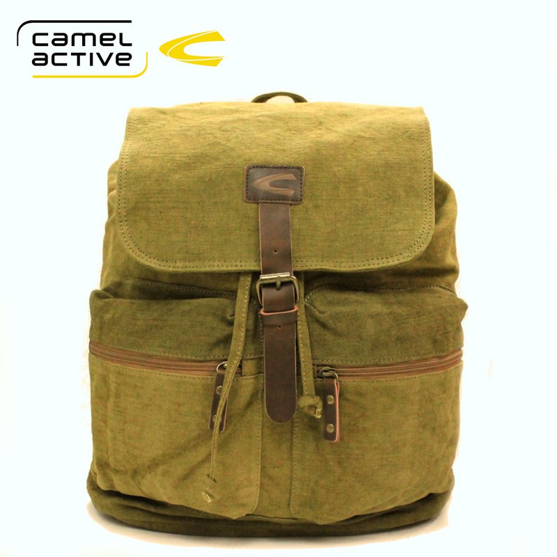 camel active Drawstring Backpack With Top Flap Closure - Mustard 51102080