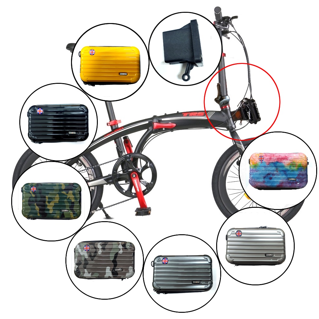 ZEPHYR Front Block Bag With Bracket Folding Bike Front Block Case Mini Storage Box Shopee Malaysia