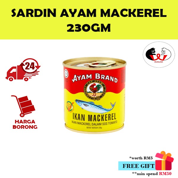 SARDIN AYAM MACKEREL 230GM