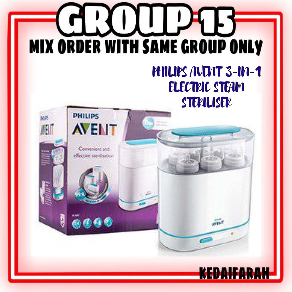avent 3 in 1 steriliser