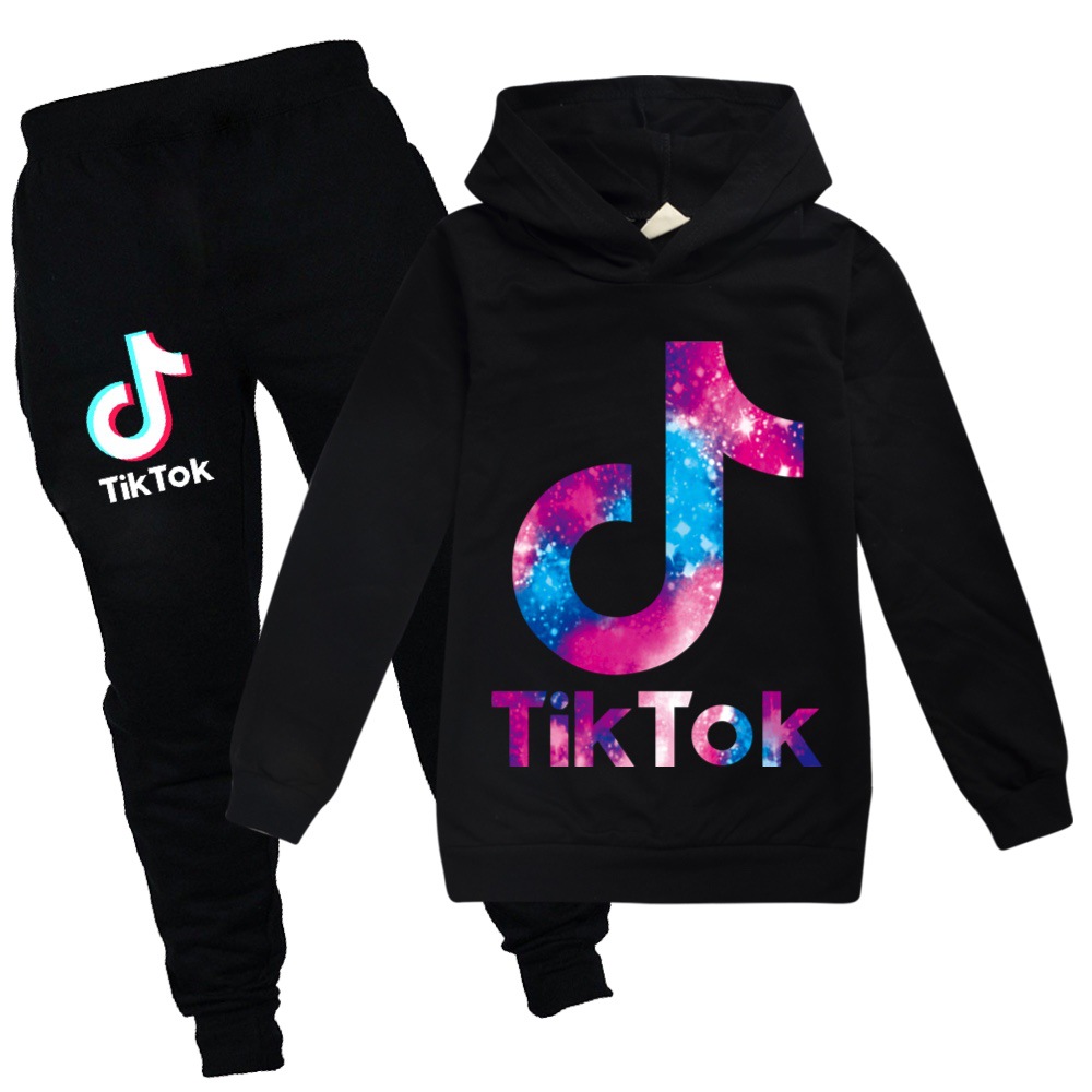 Buy Baju Tik Tok Suit Kanak Kanak Perempuan Spring And Autumn Fashion Casual Wear Tiktok Girl S Hoodie Casual Pants Sportswear Set Seetracker Malaysia