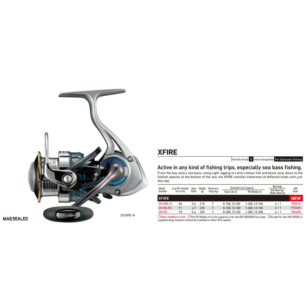 Daiwa 17 Xfire 3012h 2510rpeh Spinning Fishing Reel Shopee Malaysia