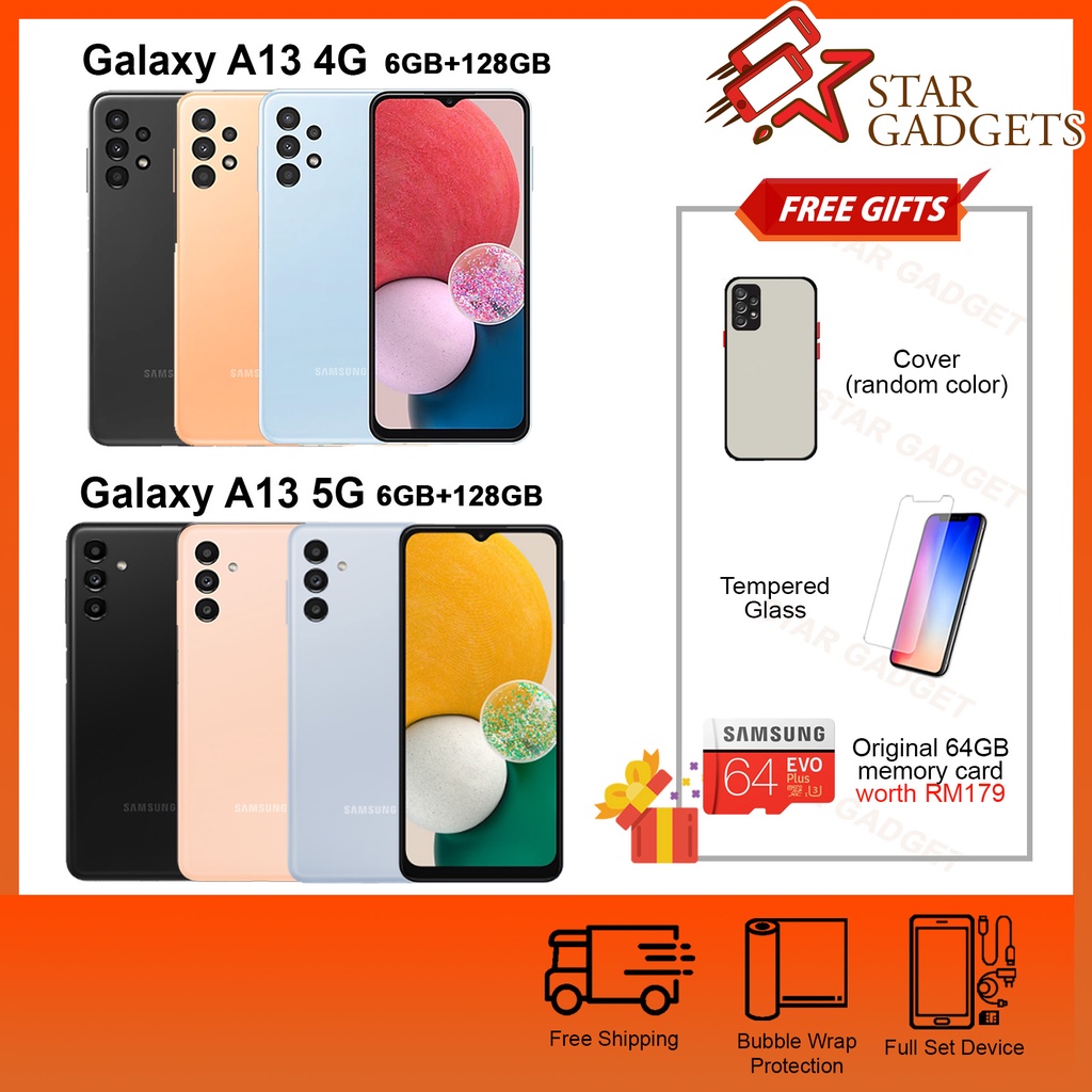 SAMSUNG GALAXY A13 4G/5G GALAXY A12 ORIGINAL SAMSUNG SMARTPHONE MALAYSIA ONE YEAR WARRANTY
