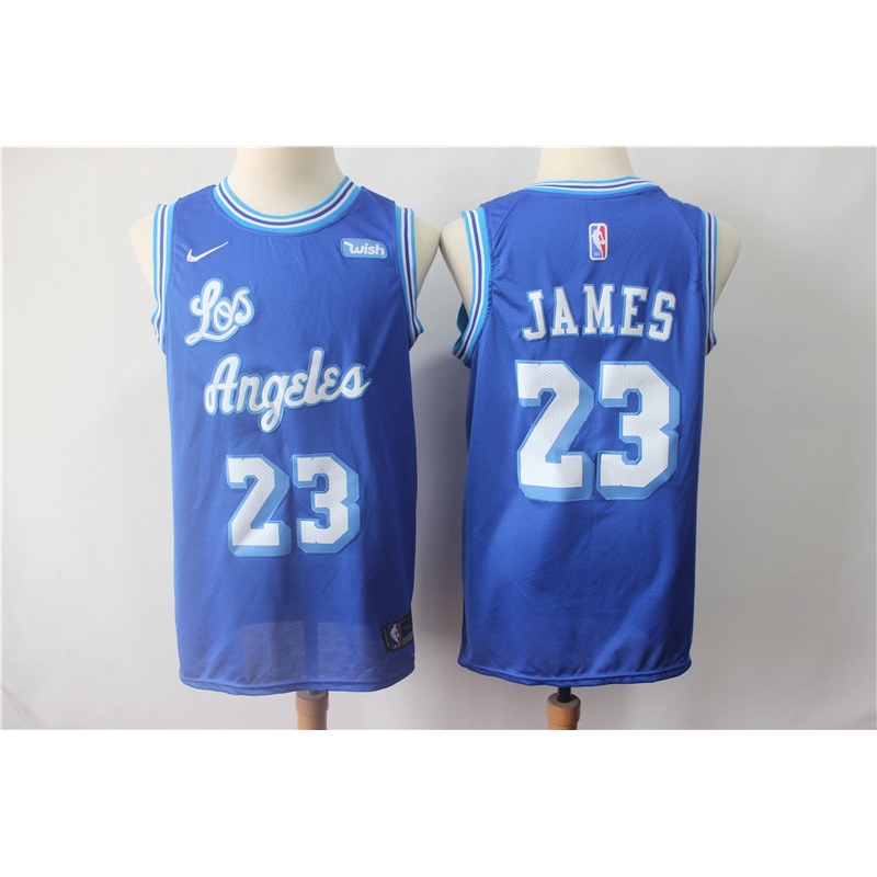 magic johnson blue jersey