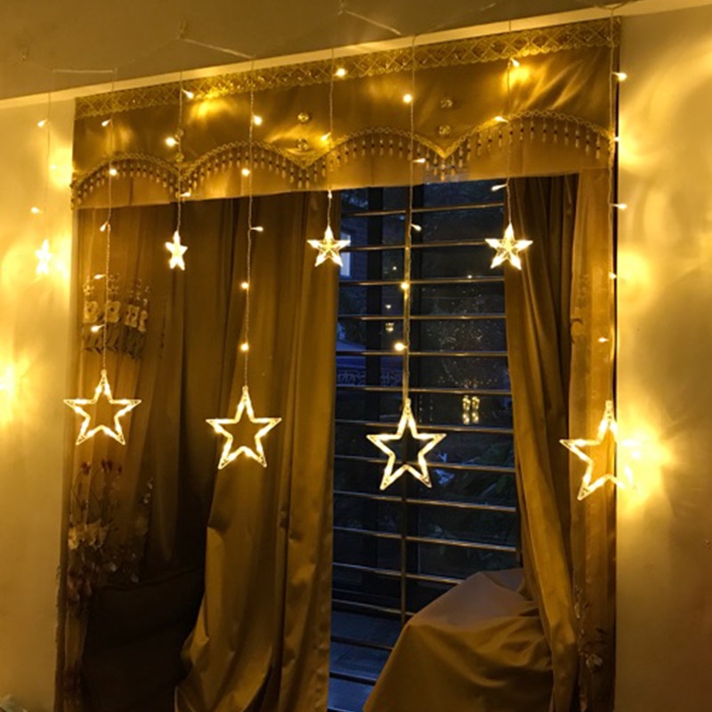 Star Lights Flashing String Lights Starry Sky Curtains Light Bedroom Romantic