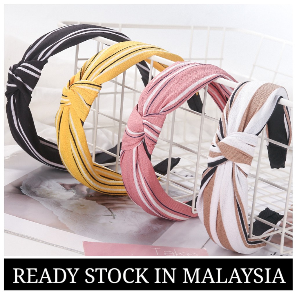 Korean Style Cross Knot Hair Hoop Twist Bow Knot Hairbands Women