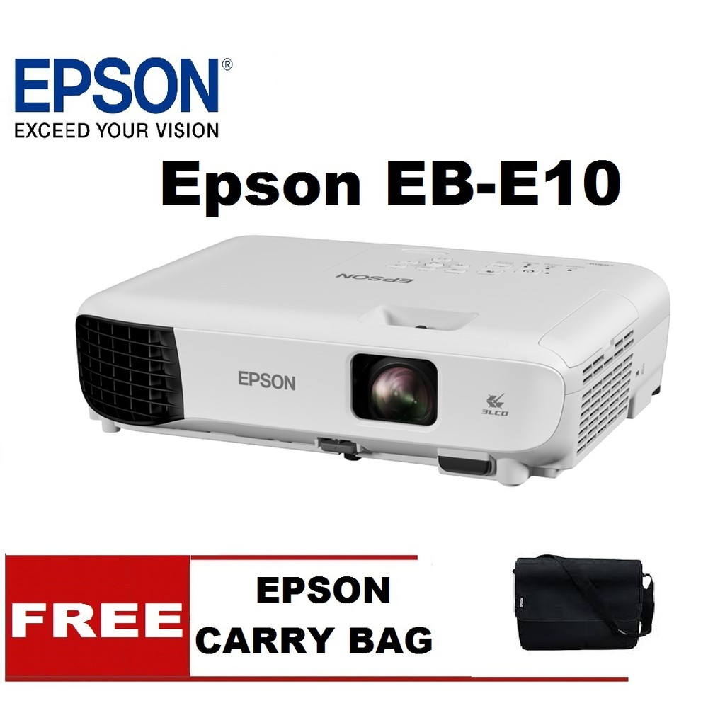 Epson Eb E10 3600 Lumen Eb S41 Projector Svga 800x600 3 300 Lumen Lamp Hours 6 000 Hours Contrast Ratio 15 000 1 Shopee Malaysia