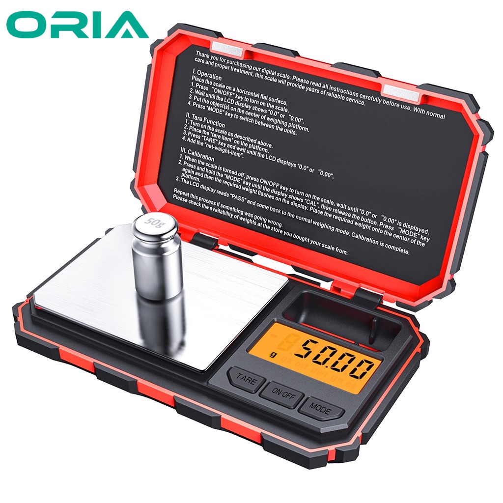 ORIA High Precision Gold Jewelry Scale Kitchen Scale Digital (200g/0.01g/0.001oz)