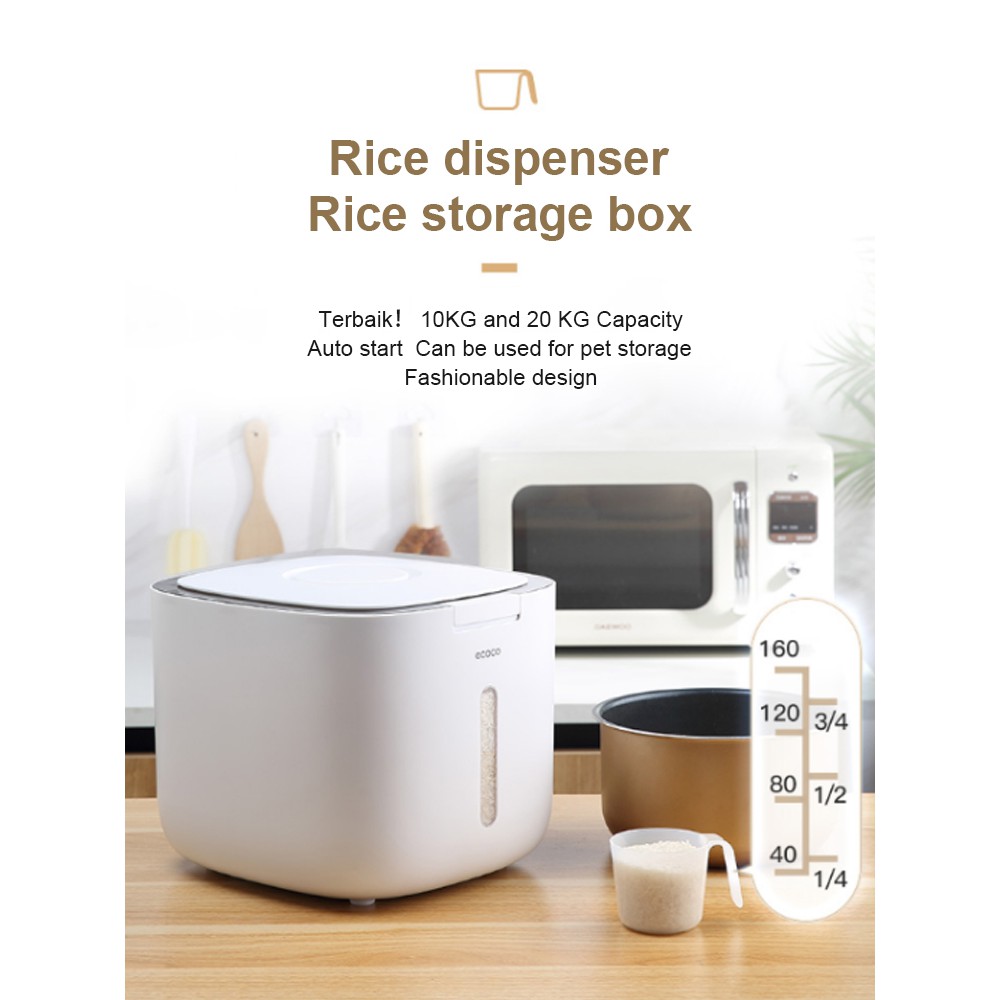 🔥READY STOCK🔥Rice storage box Auto Rice Dispenser storage container Automatic Storage  Rice Storage Container Box