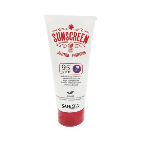 SAFE SEA - Jellyfish Protection Organic Sunscreen Lotion 100mL (SPF 95) - Eco Friendly SafeSea