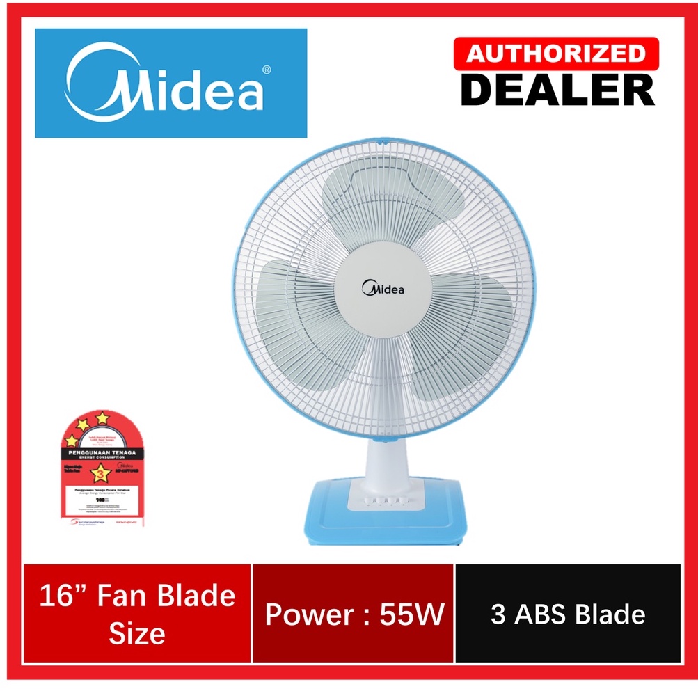 Midea Table Fan 12 16 Mf 16ft15nb Sharp Khind Tf168e Shopee Malaysia