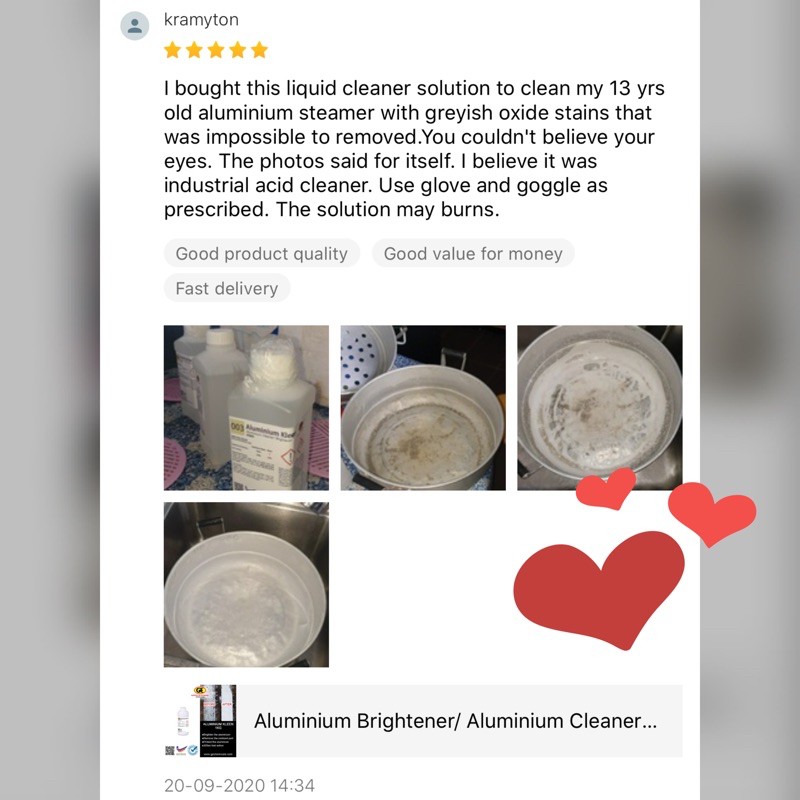 Aluminium Brightener Aluminium Cleaner 1kg Shopee Malaysia