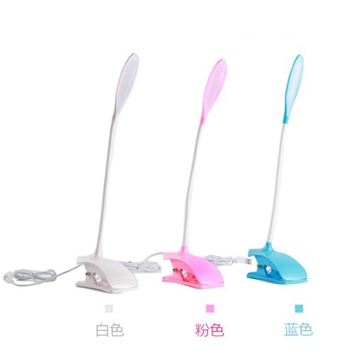 LED Light Desk Lamp Clip On Table Light USB Plug-in Night Light Lampu