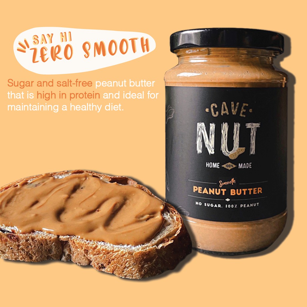 【NO SUGAR. NO SALT】Smooth Peanut Butter【 NO PORK. NO LARD】380g Shopee