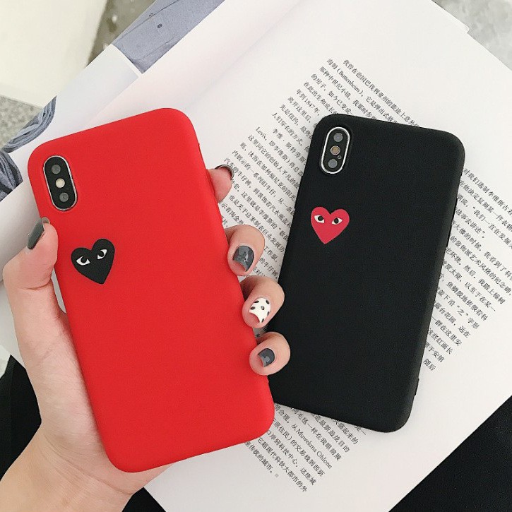 Aoxing Apple Iphone Se2 7 8 Plus X Xs Xr 11 Pro Max Black Red Eyes Lover Cover Soft Phone Case Shopee Malaysia