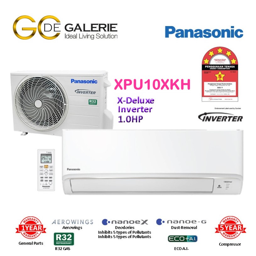 Panasonic Air Conditioner CSPV18SKH (Split Indoor Outdoor Air Con Unit