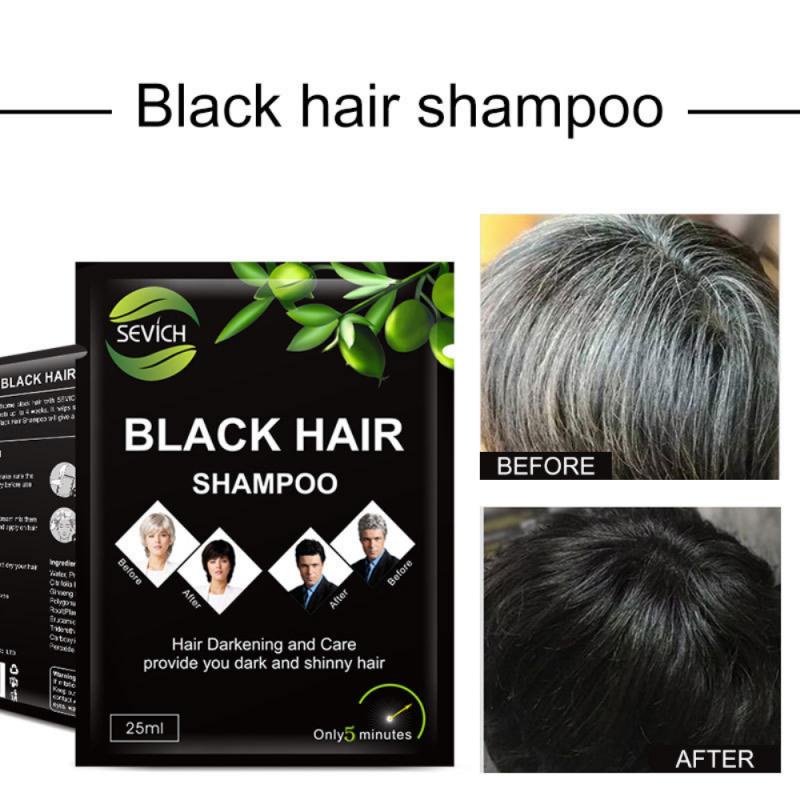 Hair Care 1PC Black Hair Shampoo Natural Plant Hair Dye Make Grey White Hair  Darkening And Shinny For Men And Women Hair Color | Shopee Malaysia