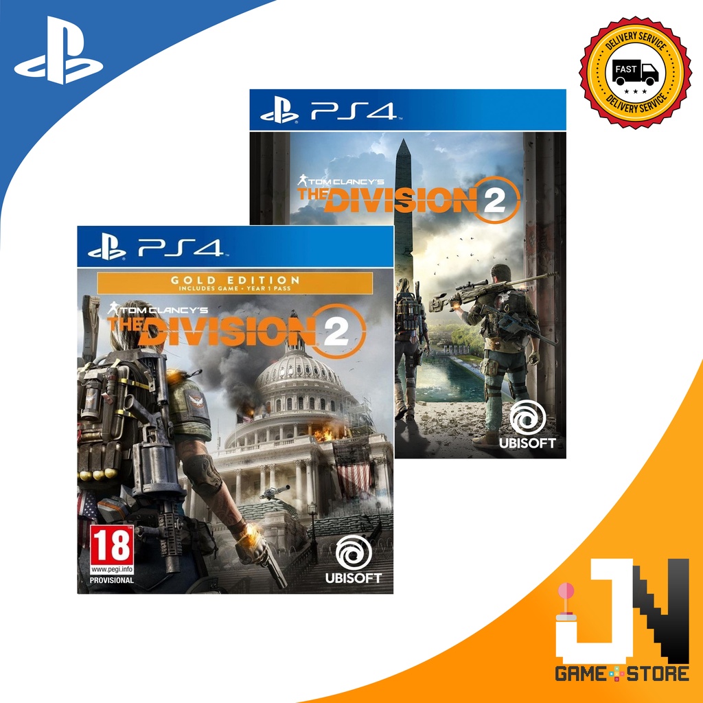 Ps4 Tom Clancys The Division 2 Standard Gold Edition R2 R3 English Chinese New Shopee Malaysia