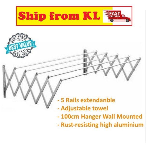 Drying Dryer Rack Cloth Hanger Dry Rak  dinding  sidai Jemur  