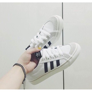 adidas nizza low white