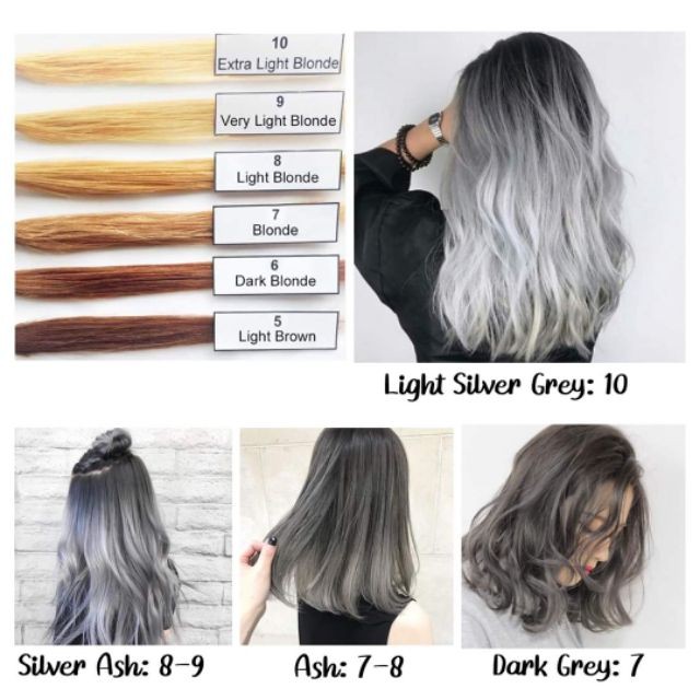 HAIR COLOUR DYE ASH GREY 烟熏灰色 30ML 【 REPACK】/ fruity color dye grey |  Shopee Malaysia