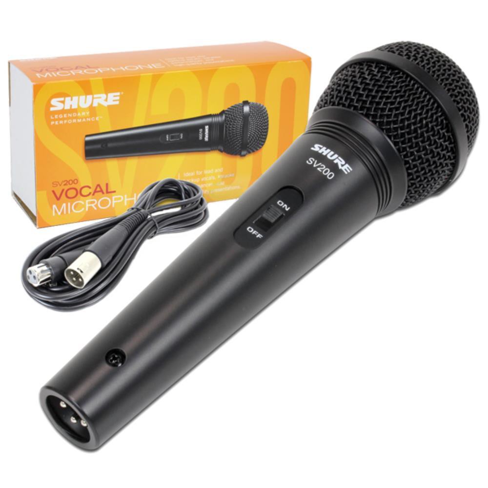 Shure Sv0 Qx Cardioid Dynamic On Off Switch Vocal Microphone 4 5m Mic Cable Included Shopee Malaysia