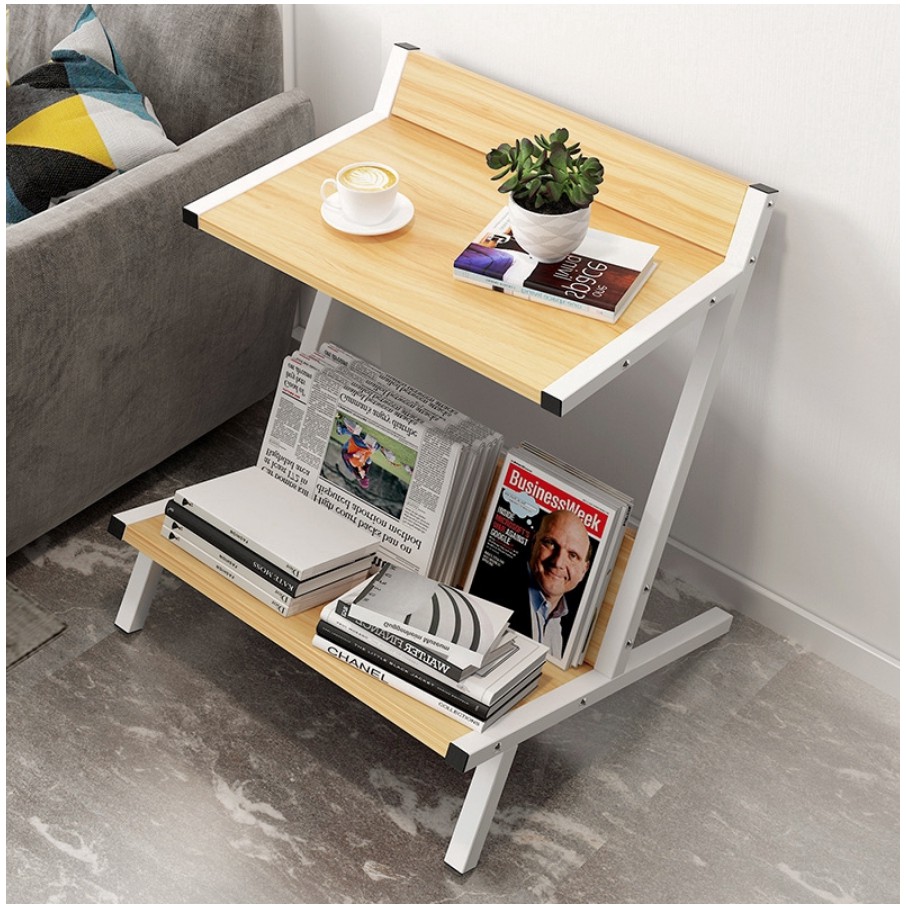 Japanese Modern Style 2 Tiers Coffee Table Side Table Shopee Malaysia