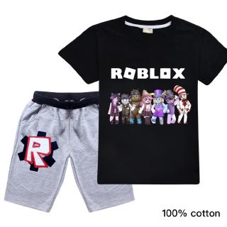 2020 Summer Roblox Printing Cotton Casual Boys T Shirts Shorts 2pcs Sets Girls Short Sleeved Shors Pants Suit Clothing Shopee Malaysia - roblox t shirt pants