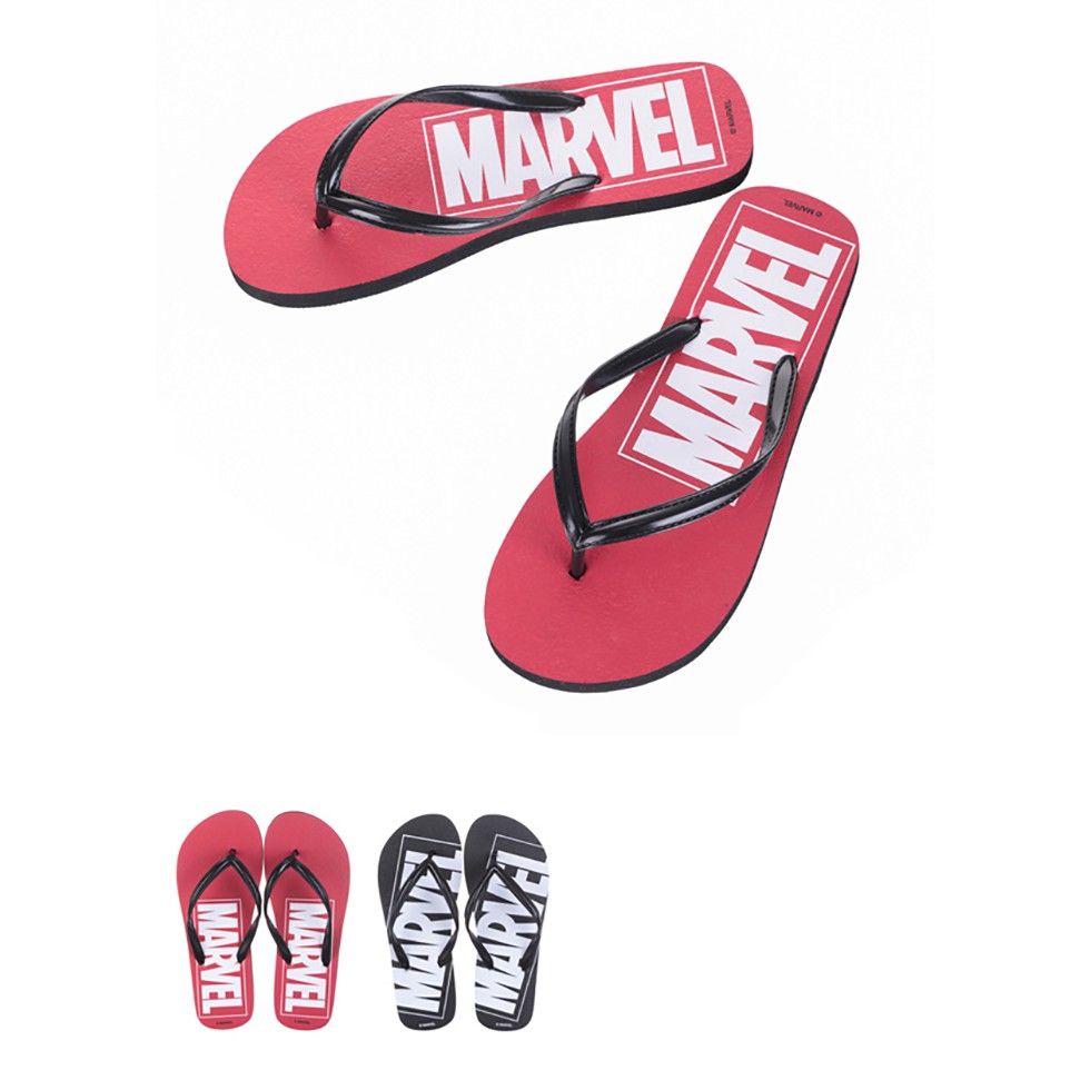 marvel flip flops