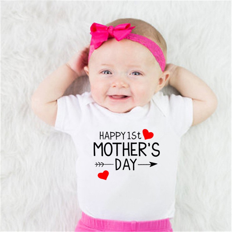 baby's boy first mothers day outfit