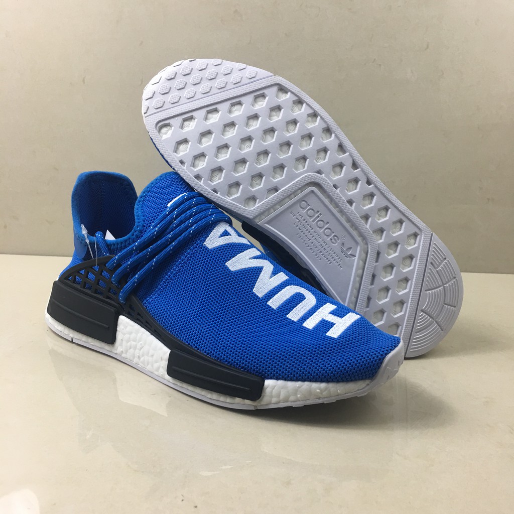 human race shoes blue