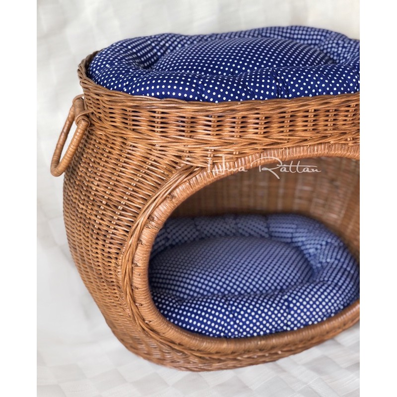 Buy Rattan pet house / Cat house / Bed for pet / Pet basket 