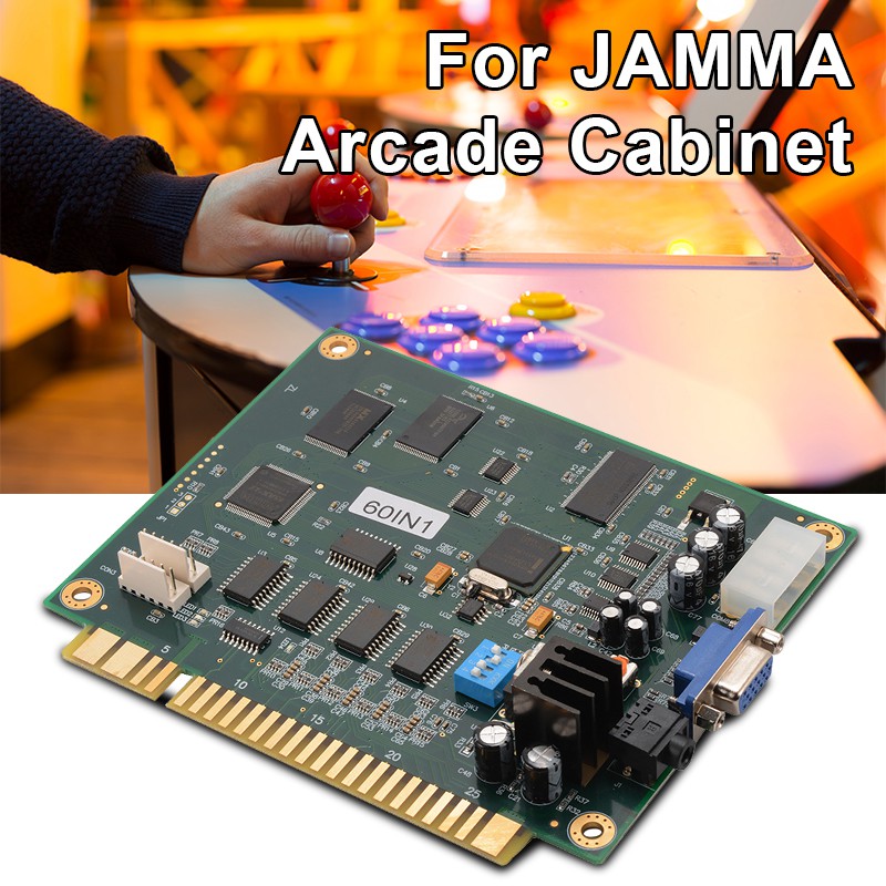 60in1 Vertical Multi Arcade Game JAMMA Circuit Board CGA/VGA