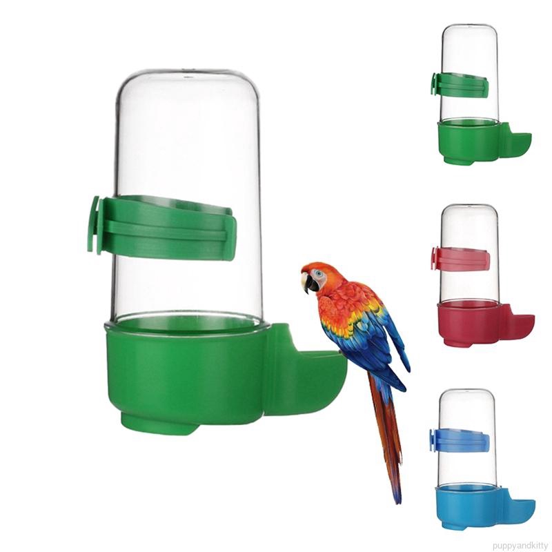Bird Gravity Automatic Feeder For Food Water Transparent Cage