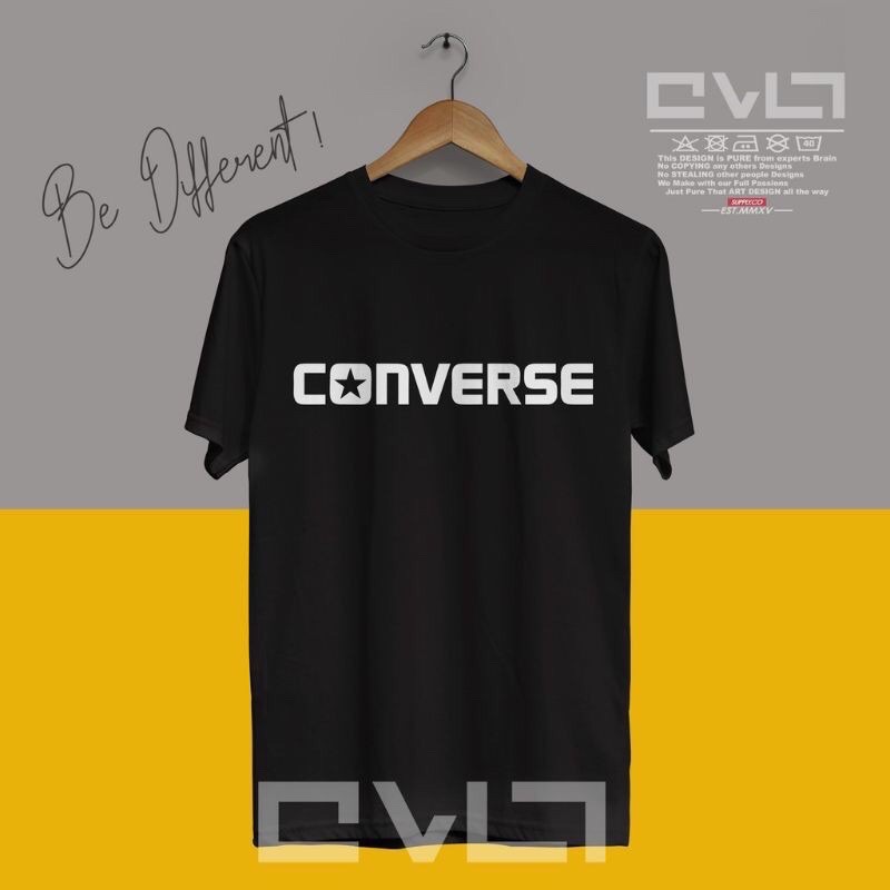 CONVERSE TEE ORANGE PRINTED 100%COTTON 