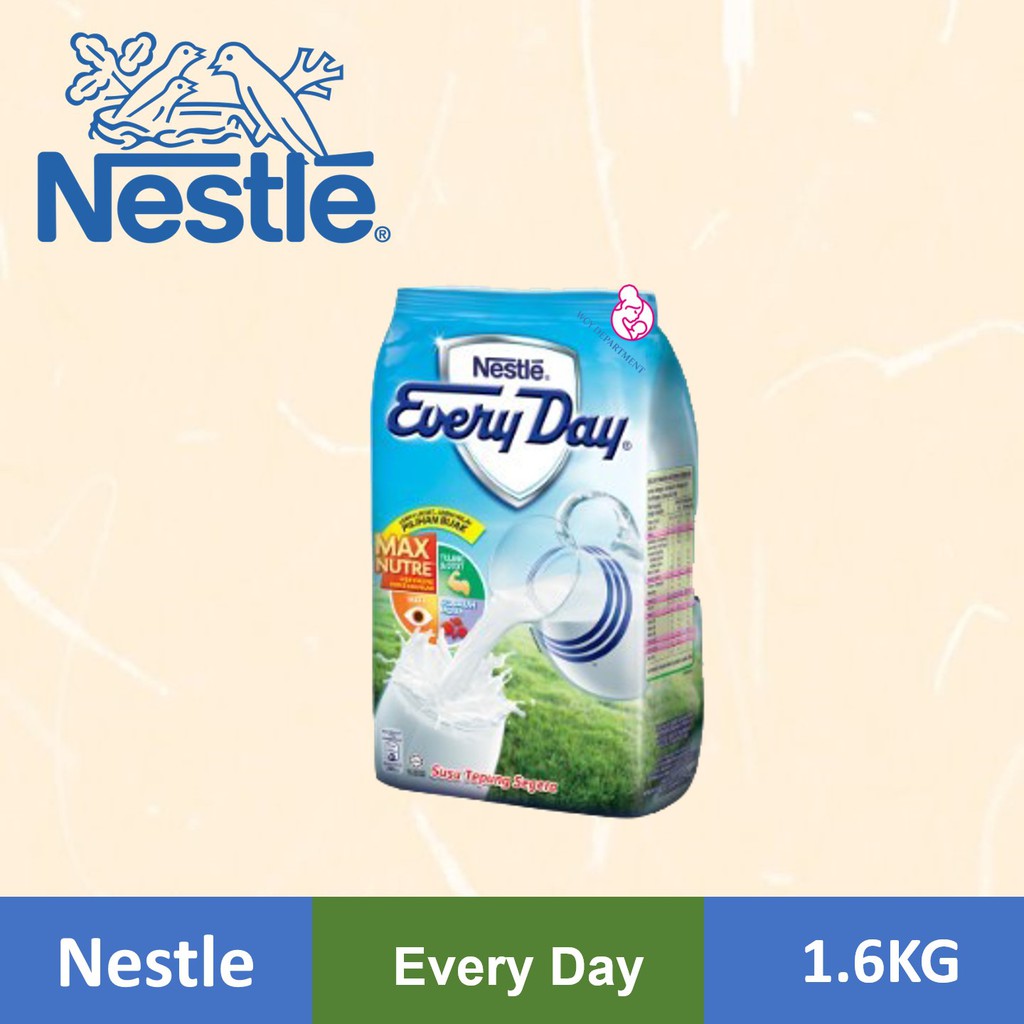 [RM 33.83 AFTER SHOPEE COIN REBATE] Nestle Everyday Milk Powder Softpack 1.6KG Exp02/2022