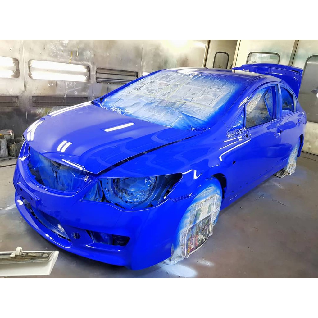 Aikka Solid S Ak5063 Samco Blue Ultra Royal Blue 2k Car Paint Shopee Malaysia