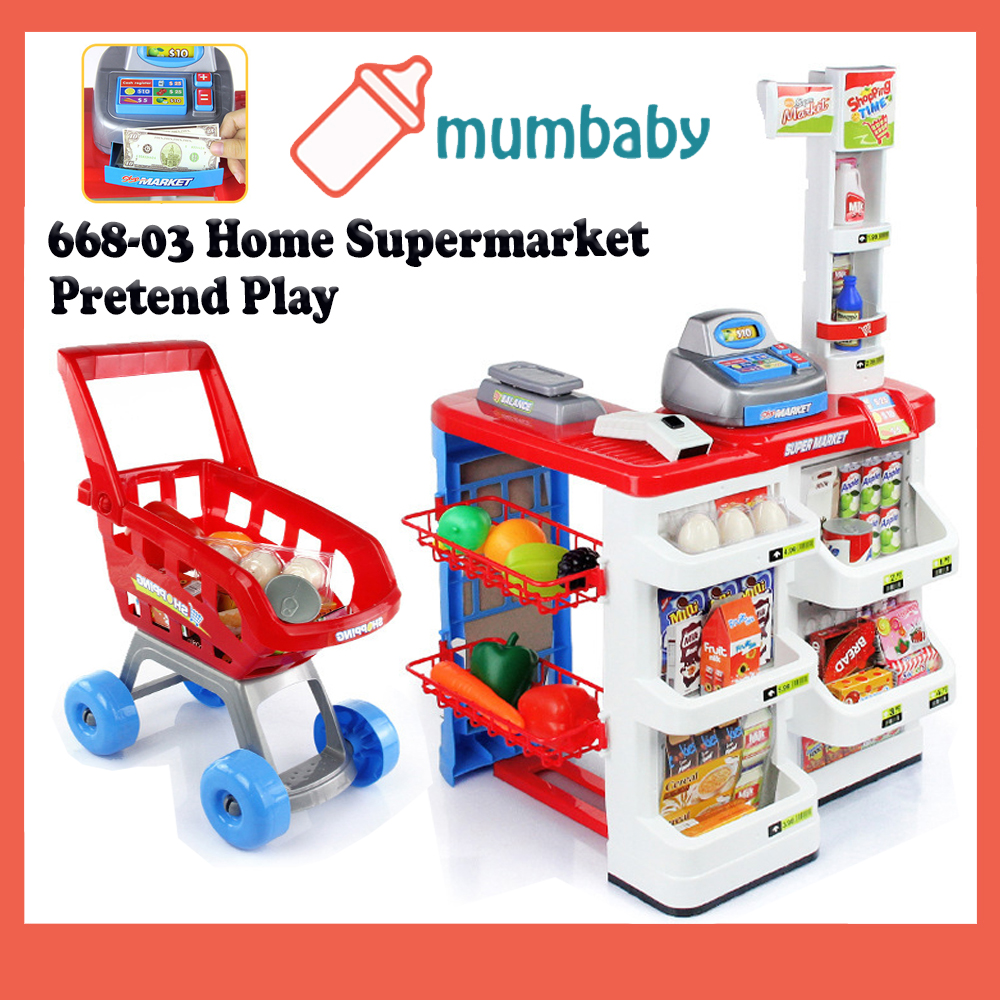 supermarket pretend play playset