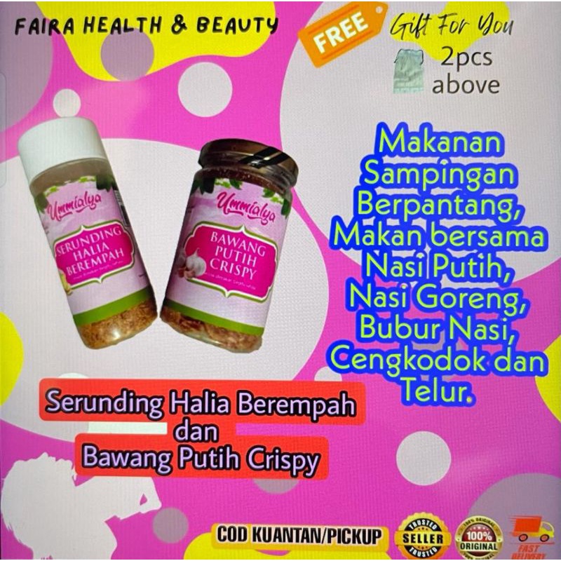 Makanan Berpantang Serunding Halia Berempah Bawang Putih Crispy Makanan Dalam Berpantang Kudapan berpantang Lauk pantang