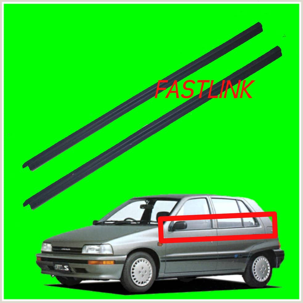 Daihatsu Aura G100 1988 Moulding Door Glass Outer Getah Luar Cermin Set 4 Batang Pintu Shopee Malaysia