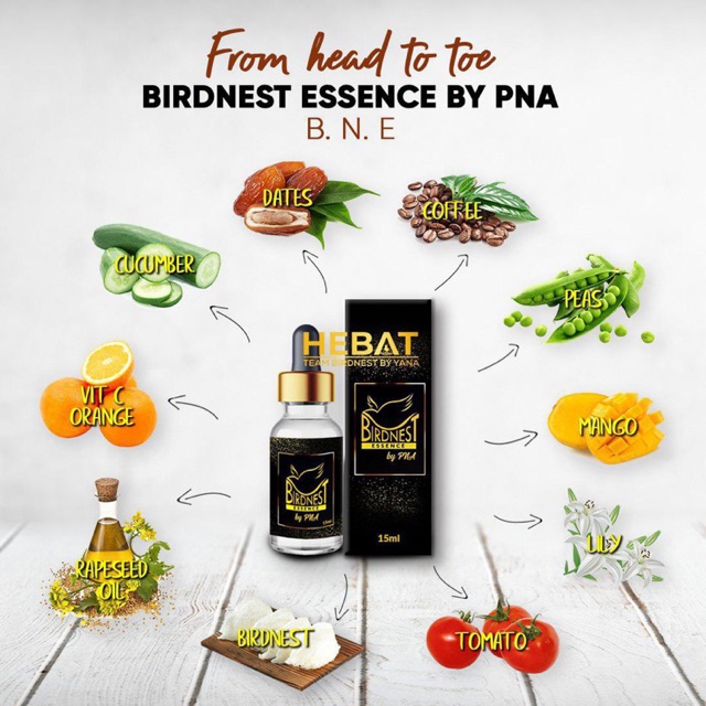 Original Birdnest Essence By Pna Label Baru Berkotak 100 Shopee Malaysia