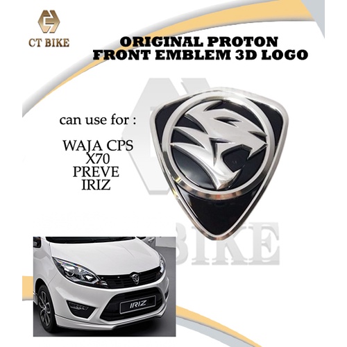 Original Proton Front Grille Emblem 3D Logo for Waja CPS/ X70/ Iriz ...