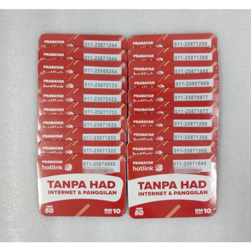 Buy Special Number Hotlink Simkad 5g Prepaid Tanpa Had Internet Panggilan Kekal Number Seetracker Malaysia