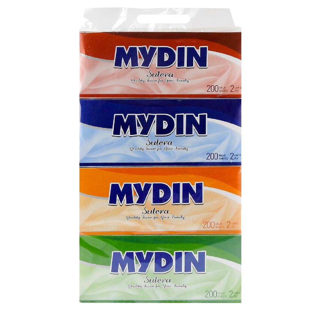  Mydin  Value Facial Tissue Sutera 200pcs x 4pack Shopee 