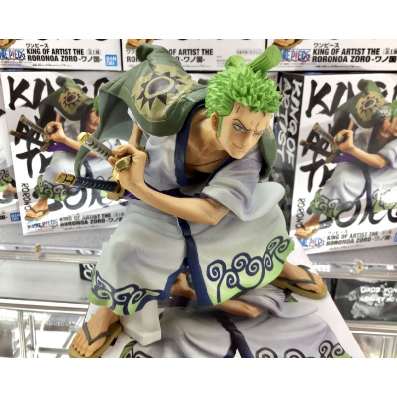 Japan Gold Sticker Banpresto One Piece King Of Artist Wano Kuni Zoro Figure Toreba Shopee Malaysia