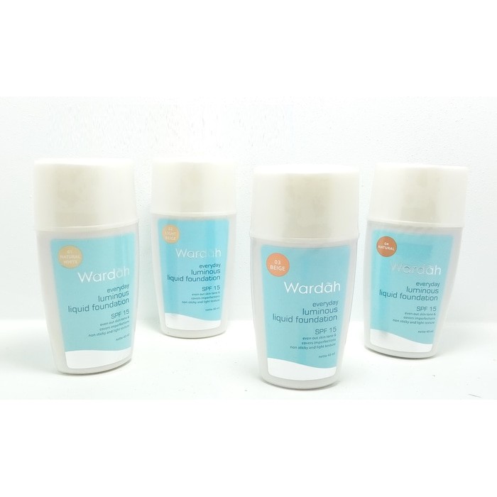 foundation glowing wardah