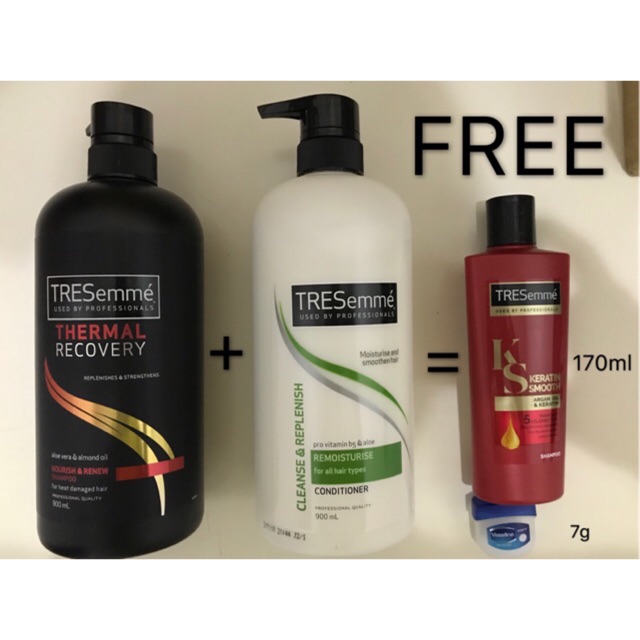 Tresemme Thermalrecovery Shampoo 900ml Remoisturise Conditioner