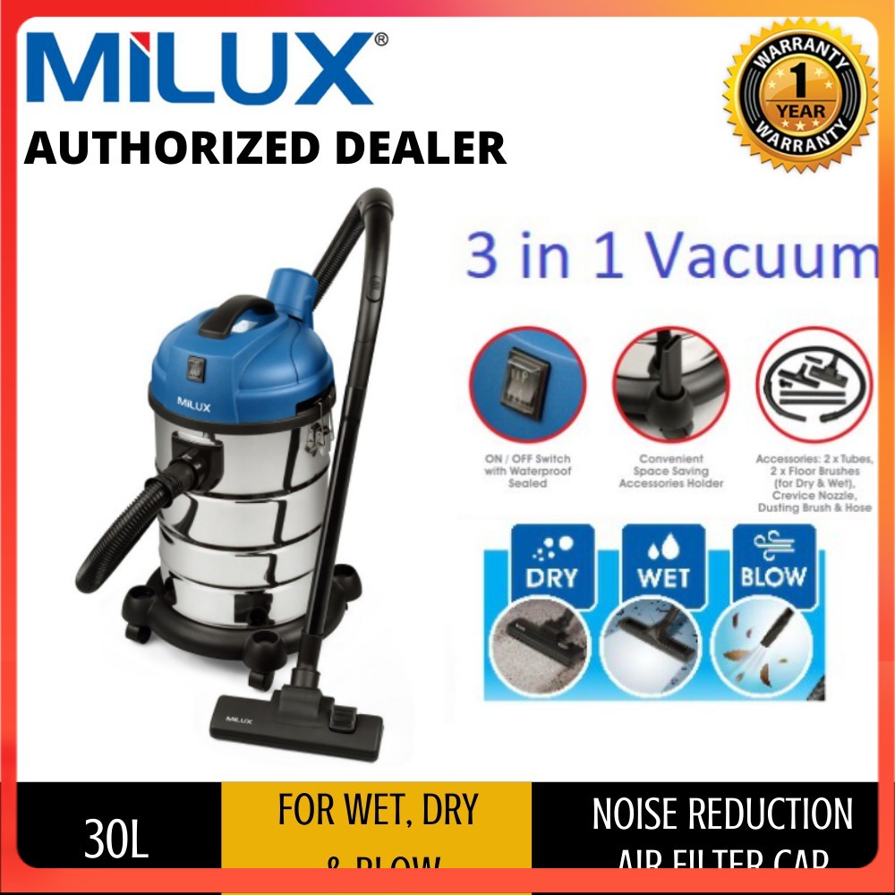 MILUX WET & DRY 3IN1 VACUUM CLEANER MVC30WD Shopee Malaysia