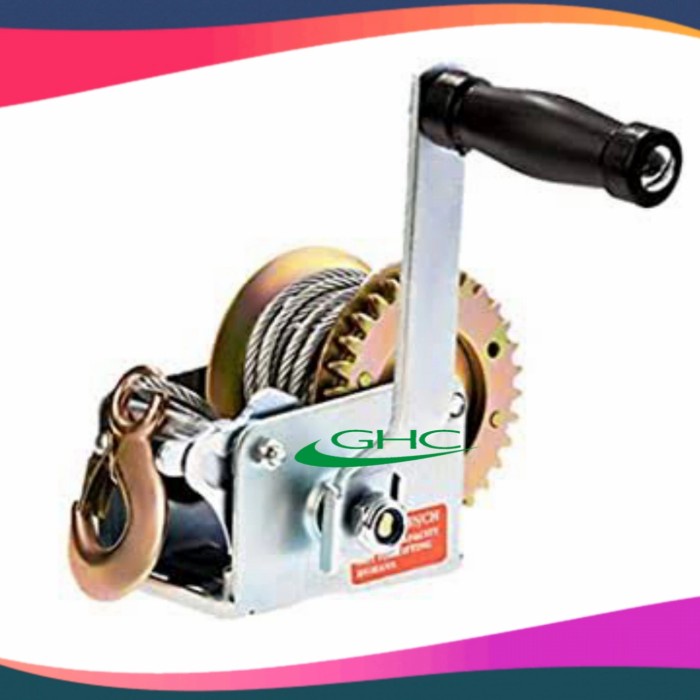 Dln Winch Pulley 450kg Handwinch 1000 LBS Gear Winch Sling 10M